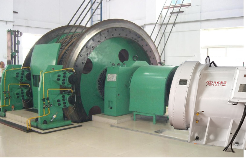 永磁減速同步電機直驅多繩摩擦式提升機 永磁減速同步電機直驅多繩摩擦式提升機